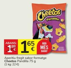 Oferta de Cheetos - Aperitiu Fregit Sabor Formatge Pandilla por 1,65€ en Consum