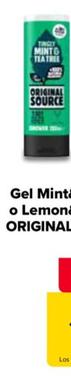 Oferta de Original Source - Gel Mint&Tea Tree O Lemon&Tea Tree  por 1€ en Carrefour
