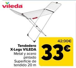 Oferta de Vileda - Tendedero  X-Legs  por 33€ en Carrefour