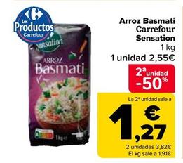 Oferta de Carrefour - Arroz Basmati Sensation por 2,55€ en Carrefour
