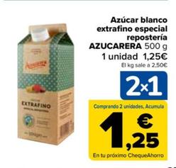 Oferta de Azucarera - Azúcar Blanco Extrafino Especial Repostería por 1,25€ en Carrefour