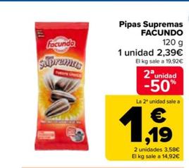 Oferta de Facundo - Pipas Supremas  por 2,39€ en Carrefour
