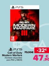 Oferta de Sony - Call Of Duty Modern Warfare por 47,9€ en Carrefour
