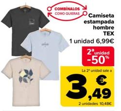 Oferta de Tex - Camisa Estampada Hombre por 6,99€ en Carrefour
