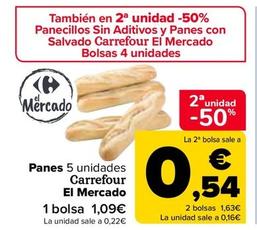 Oferta de Carrefour - Panes por 1,09€ en Carrefour