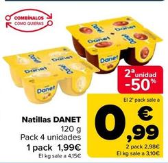 Oferta de Danet - Natillas por 1,99€ en Carrefour
