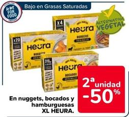 Oferta de Heura - En Nuggets, Bocados Y Hamburguesas XL en Carrefour