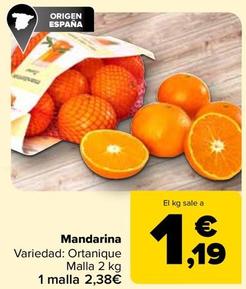 Oferta de Mandarina por 1,19€ en Carrefour