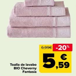 Oferta de Toalla De Lavabo Bio Cheverny Fantasía por 5,59€ en Carrefour