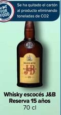 Oferta de J&B - Whisky Escocés Reserva  en Carrefour