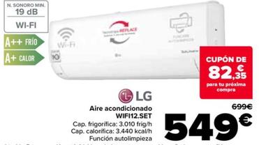 Oferta de Lg - Aire Acondicionado WIFI12.SET por 549€ en Carrefour