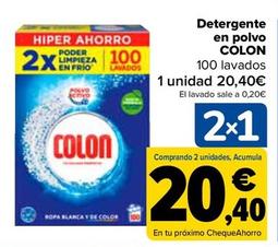 Oferta de Colon - Detergente  En Polvo   por 20,4€ en Carrefour