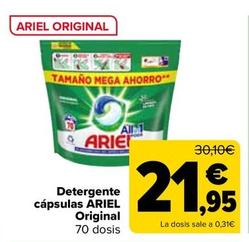 Oferta de Ariel - Detergente Cápsulas Original por 21,95€ en Carrefour