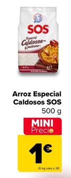 Oferta de Sos - Arroz Especial Caldo por 1€ en Carrefour