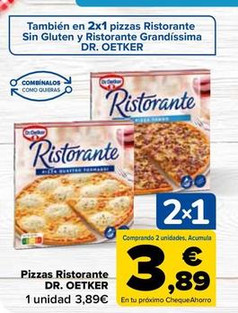 Oferta de Dr Oetker - Pizza Ristorante por 3,89€ en Carrefour