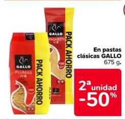 Oferta de Gallo - En Pastas Clasicas por 3,69€ en Carrefour