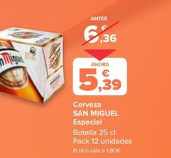Oferta de San Miguel - Cerveza Especial por 5,39€ en Carrefour