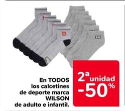Oferta de Wilson - En Todos Los Calcetines De Deporte Marca en Carrefour