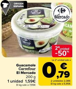 Oferta de Carrefour - Guacamole El Mercado por 1,59€ en Carrefour