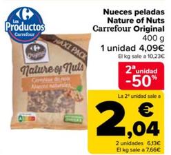 Oferta de Carrefour - Nueces Peladas Nature Of Nuts Original por 4,09€ en Carrefour