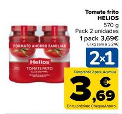 Oferta de Helios - Tomate Frito  por 3,69€ en Carrefour