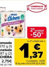 Oferta de La Lechera - Leche Condensada Original O Desnatada Sin Lactosa  por 2,75€ en Carrefour