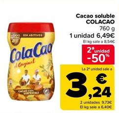 Oferta de Colacao - Cacao Soluble por 6,49€ en Carrefour