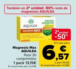 Oferta de Aquilea - Magnesio Max  por 13,15€ en Carrefour