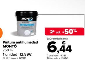 Oferta de Monto - Pintura Antihumedad por 12,89€ en Carrefour