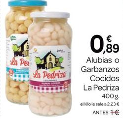 Oferta de La Pedriza - Alubias O Garbanzos Cocidos por 0,89€ en Supermercados El Jamón