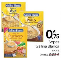 Oferta de Gallina Blanca - Sopas por 0,75€ en Supermercados El Jamón