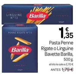 Oferta de Barilla - Pasta Penne Rigate O Linguine Bavette por 1,35€ en Supermercados El Jamón