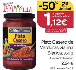 Oferta de Gallina Blanca - Pisto Casero De Verduras  por 2,24€ en Supermercados El Jamón