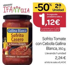 Oferta de Gallina Blanca - Sofrito Tomate Con Cebolla por 2,24€ en Supermercados El Jamón