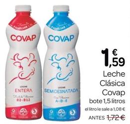 Oferta de Covap - Leche Clásica por 1,59€ en Supermercados El Jamón