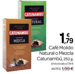 Oferta de Catunambu - Café Molido Natural / Mezcla por 1,79€ en Supermercados El Jamón