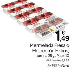 Oferta de Helios - Mermelada Fresa O Melocotón por 1,49€ en Supermercados El Jamón