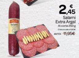 Oferta de Argal - Salami Extra por 2,45€ en Supermercados El Jamón