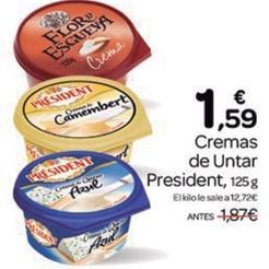 Oferta de Président - Cremas De Untar por 1,59€ en Supermercados El Jamón