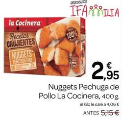 Oferta de La Cocinera - Nuggets Pechuga De Pollo por 2,95€ en Supermercados El Jamón