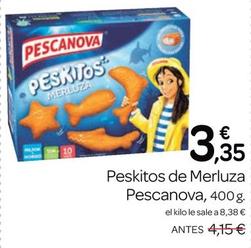 Oferta de Pescanova - Peskitos De Merluza por 13,35€ en Supermercados El Jamón