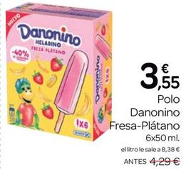 Oferta de Danonino - Polo Fresa-Plátano por 3,55€ en Supermercados El Jamón