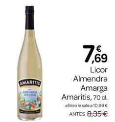 Oferta de Amaritis - Licor Almendra Amarga  por 7,69€ en Supermercados El Jamón