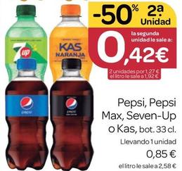 Oferta de Refrescos por 0,85€ en Supermercados El Jamón