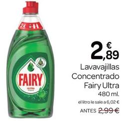 Oferta de Fairy - Lavavajillas Concentrado por 2,89€ en Supermercados El Jamón