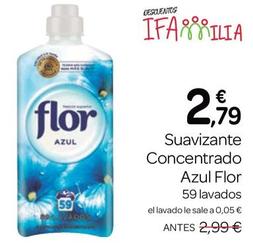 Oferta de Flor - Suavizante Concentrado Azul por 2,79€ en Supermercados El Jamón