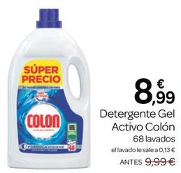 Oferta de Colon - Detergente Gel Activo por 8,99€ en Supermercados El Jamón