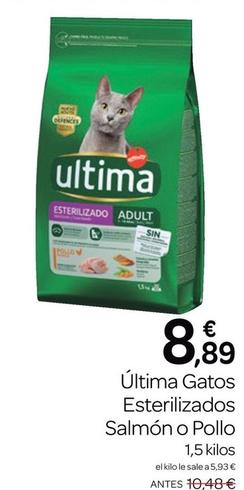 Oferta de Última - Gatos Esterilizados Salmón O Pollo por 8,89€ en Supermercados El Jamón