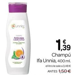 Oferta de Ifa Unnia - Champú por 1,39€ en Supermercados El Jamón