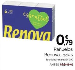 Oferta de Renova - Pañuelos por 0,79€ en Supermercados El Jamón